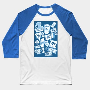 Bargain Retro Tags  Blue Baseball T-Shirt